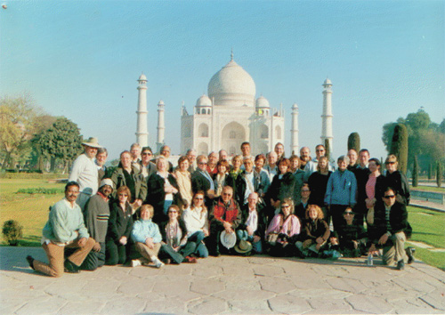 With our Guests in Taj Mahal